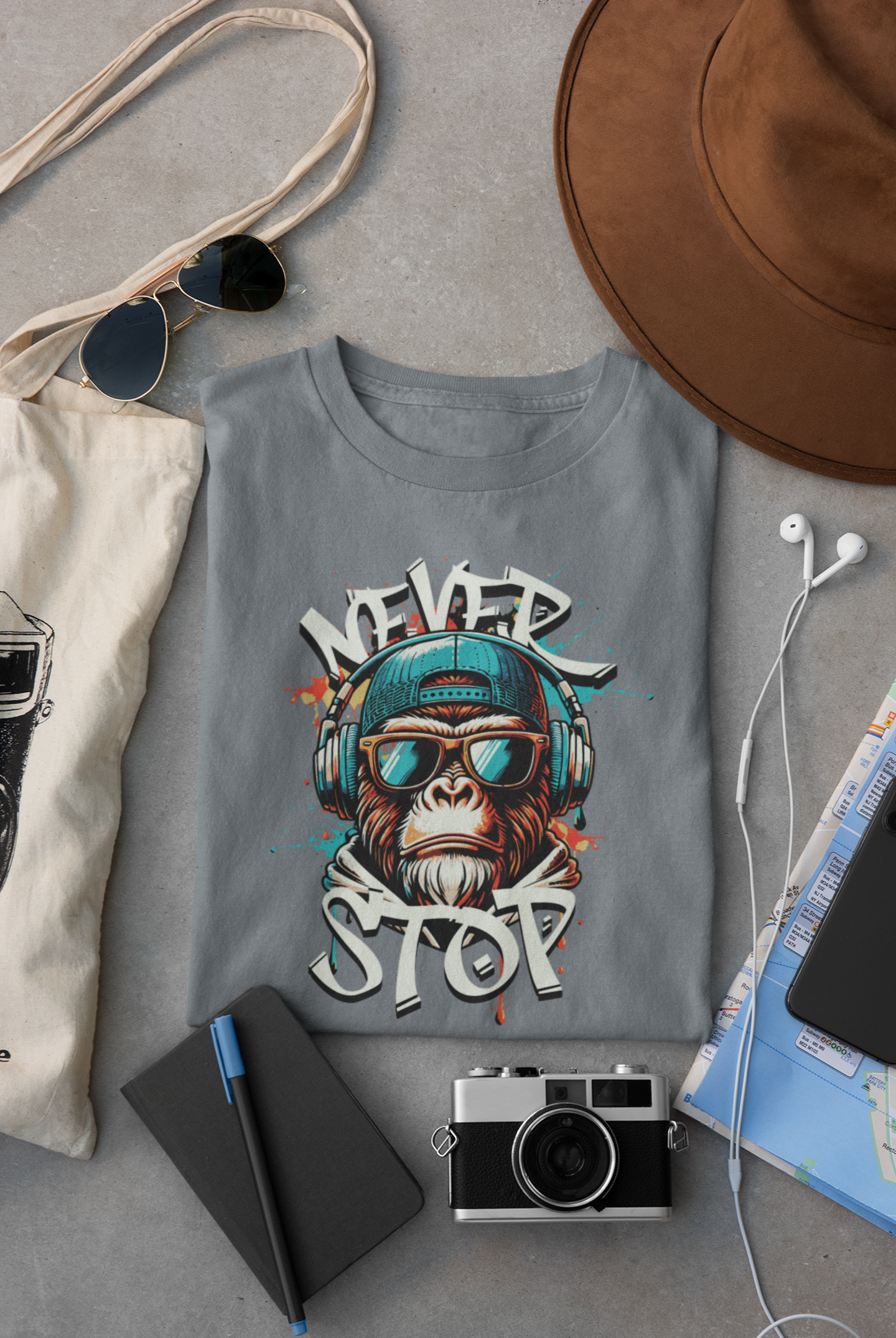 Never Stop Regular T-shirt