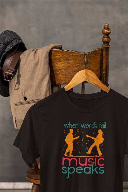 Music Speaks Regular T-shirt