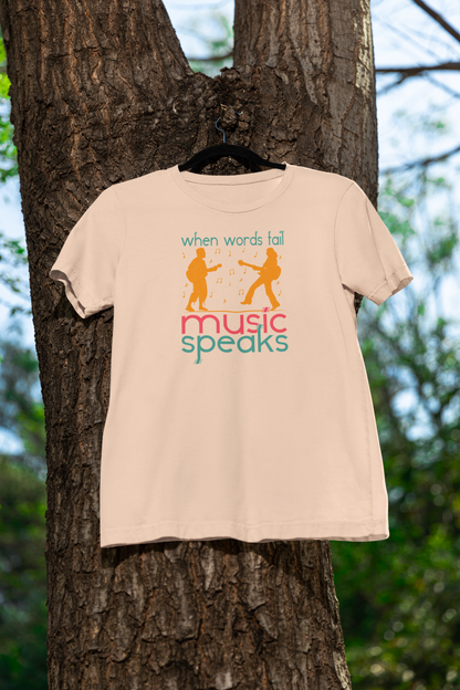 Music Speaks Regular T-shirt