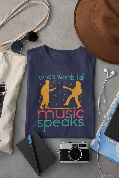 Music Speaks Regular T-shirt