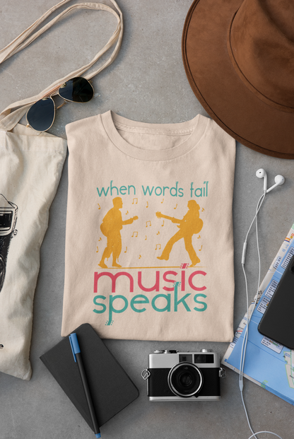 Music Speaks Regular T-shirt