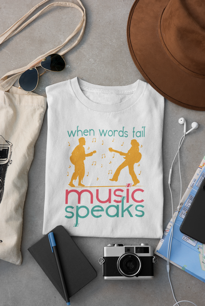 Music Speaks Regular T-shirt