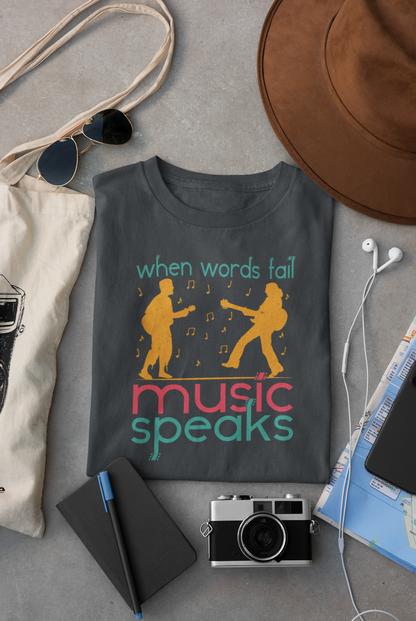 Music Speaks Regular T-shirt